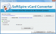 vCard to Outlook screenshot